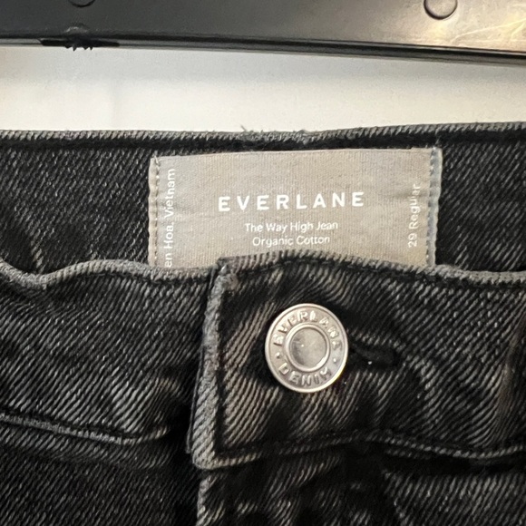 Everlane Dark Denim Mom Jeans - Picture 2 of 5